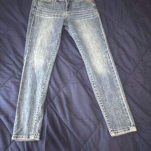 Buckle Light Wash Skinny Jeans - Blue (PLEASE READ DESCRIPTION)
